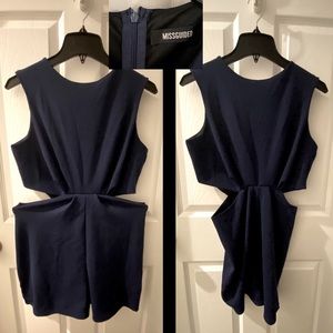 MISSGUIDED cutout waist romper